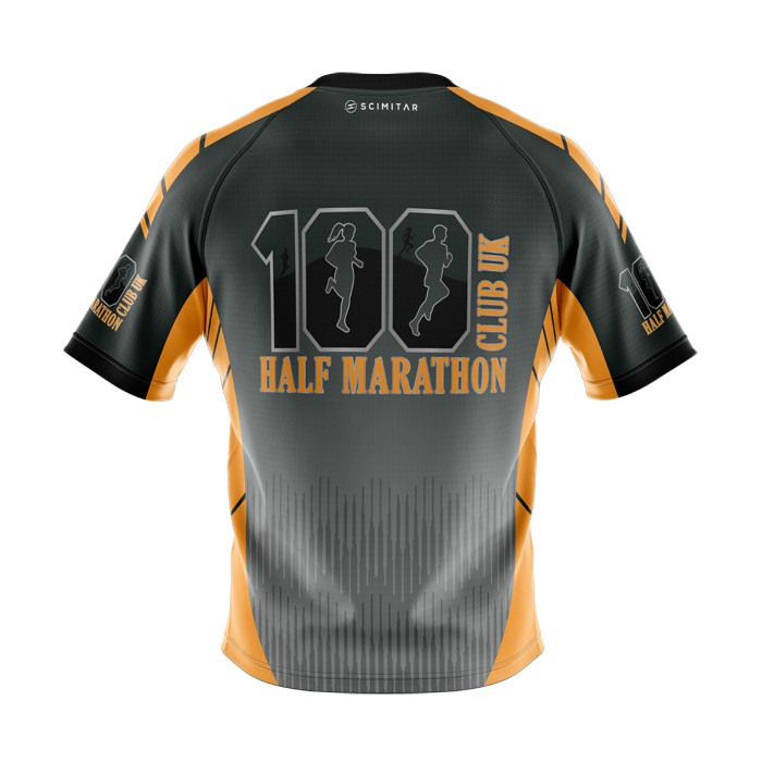 100 Half Marathon Club, 100HMC merchandise. 100HMC - Full Club Colours T-Shirt