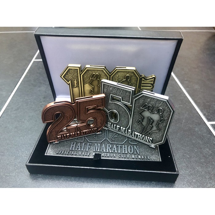 100 Half Marathon Club, 100HMC merchandise. 100HMC Complete Medal Box